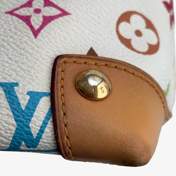 Louis Vuitton X Murakami White Monogram 2005 Vintage Audra Bag - Picture 6 of 9